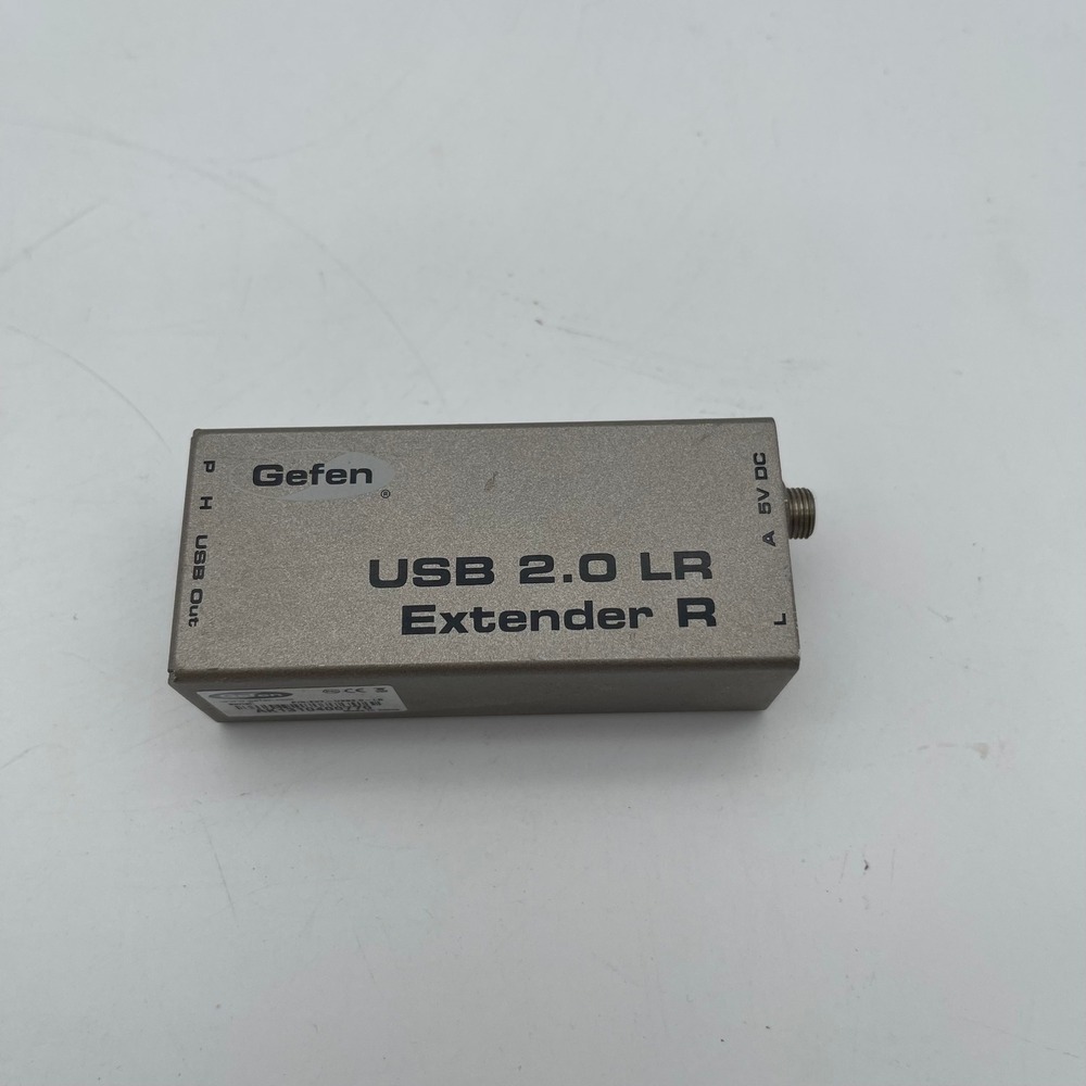 Gefen USB 2.0 LR Extender R Receiver Unit EXT-USB2.0-LR‎ Grey Metallic CAT5 RJ45